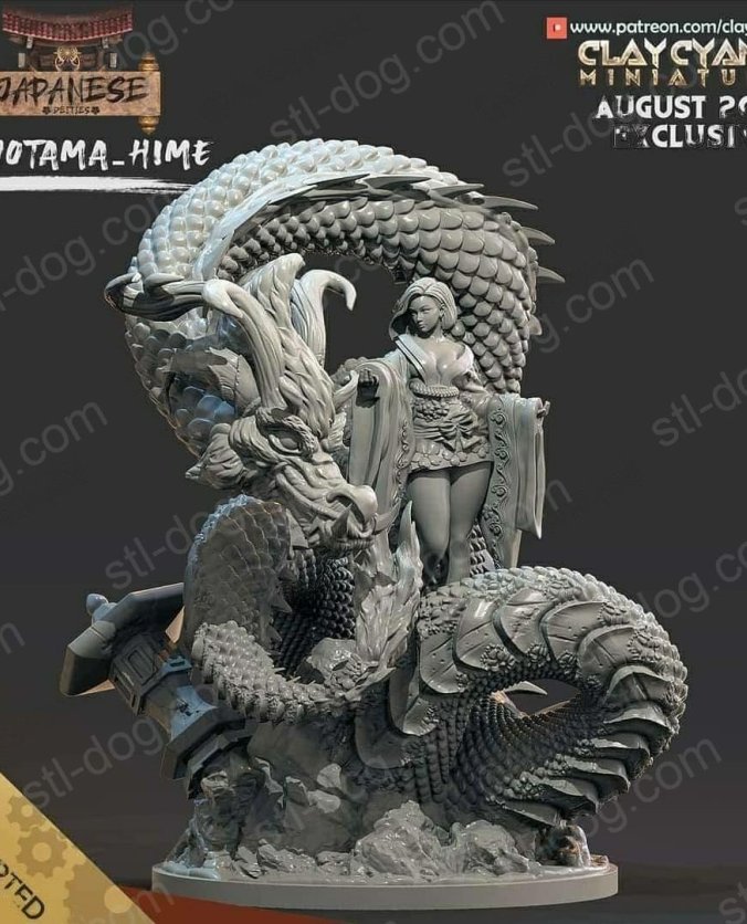 丰玉姬（Toyotama-Hime）3D打印图纸